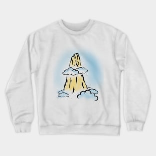 Mountain and clouds Crewneck Sweatshirt